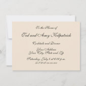 アンティーク人形子供ショーダンス 招待状 (裏面)