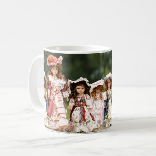 アンティーク人形 コーヒーマグカップ