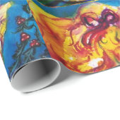 アンティーク人形、小さな女の子及びクリスマスオーナメント ラッピングペーパー (ロールコーナー)