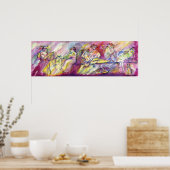 アンティーク付き音楽シーン ポスター (キッチン)