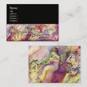 アンティーク付き音楽シーン 名刺 (正面/裏面)