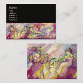 アンティーク付き音楽シーン 名刺 (正面/裏面)