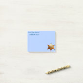 アンティーク保安官バッジ ポストイット (デスク上)