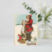 アンティーク再生クリスマスグリーティング シーズンポストカード (スタンド正面)