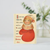 アンティーク再生クリスマスグリーティング シーズンポストカード (スタンド正面)