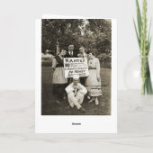 アンティーク写真セスピアン女優ムービーステージ カード (裏面)