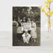 アンティーク写真セスピアン女優ムービーステージ カード (黄色い花)