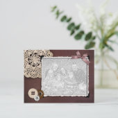 アンティーク写真立て ポストカード (スタンド正面)