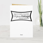 アンティーク写真記念日 カード (裏面)