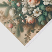 アンティーク冬のフローラクリスマススクリプトの切り離し 薄葉紙 (詳細)