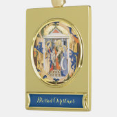 アンティーク出生分譲 ゴールドプレートバナーオーナメント (左)