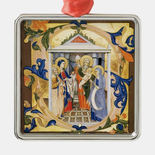 アンティーク出生分譲 メタルオーナメント (正面)