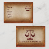 アンティーク分与/法律事務所,弁護士 名刺 (正面/裏面)