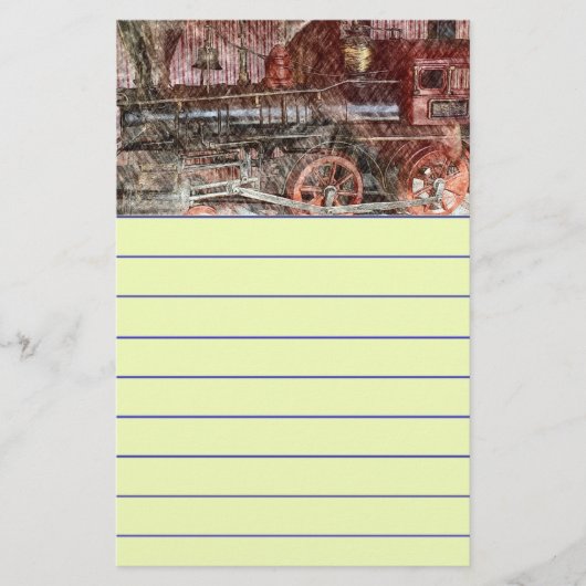 アンティーク列車 便箋 (正面)