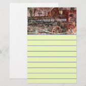 アンティーク列車 便箋 (正面/裏面)