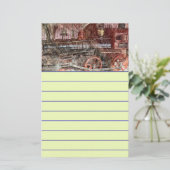 アンティーク列車 便箋 (スタンド正面)