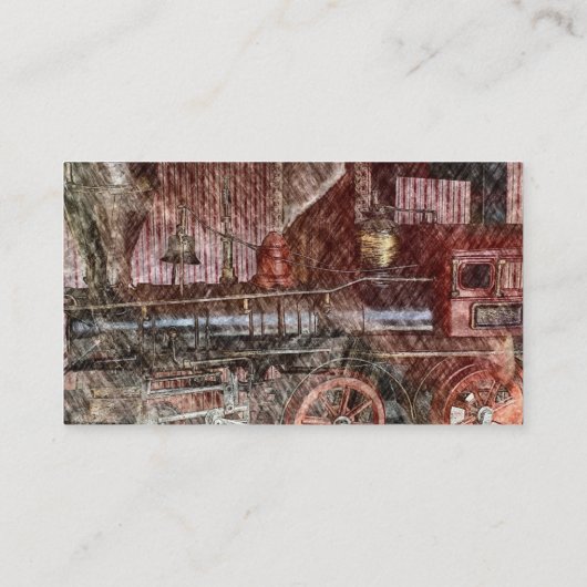 アンティーク列車 名刺 (裏面)