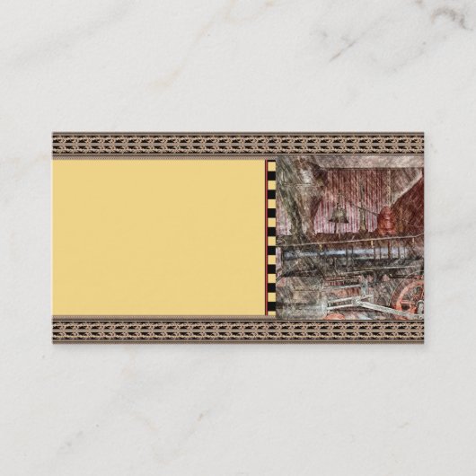 アンティーク列車 名刺 (正面)