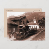 アンティーク力鉄道の山車駅の写真 ポストカード (正面/裏面)