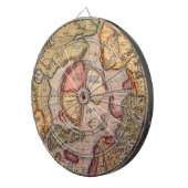 アンティーク北極地図メルカトル ダーツボード (正面右)