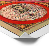 アンティーク北極地図メルカトル ポスター (角)