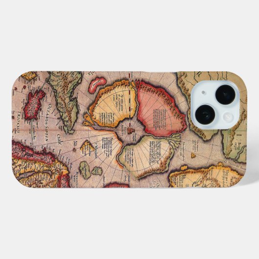 アンティーク北極地図メルカトル Case-Mate iPhoneケース (裏面 (横))