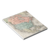 アンティーク北米地図 ノートパッド (アングル)