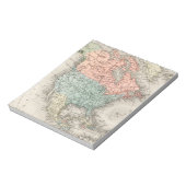 アンティーク北米地図 ノートパッド (回転)