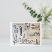 アンティーク医療図表 ポストカード (スタンド正面)