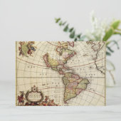 アンティーク南北アメリカの地図バイヨハネス・デ・ラム (スタンド正面)