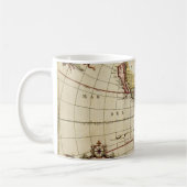 アンティーク南北アメリカの地図バイヨハネス・デ・ラム コーヒーマグカップ (左)