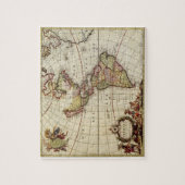 アンティーク南北アメリカの地図バイヨハネス・デ・ラム ジグソーパズル (縦)