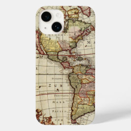 アンティーク南北アメリカの地図バイヨハネス・デ・ラム Case-Mate iPhone 14ケース