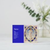 アンティーク占星術と黄道シンボルや象徴占星術 名刺 (スタンド正面)