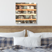 アンティーク印刷ブロックスタンプ キャンバスプリント (インサイチュ (寝室))