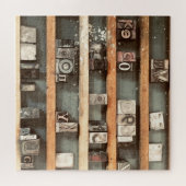 アンティーク印刷ブロックスタンプ ジグソーパズル (横)