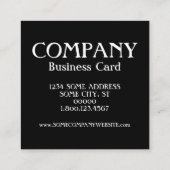 アンティーク印刷ブロックスタンプ スクエア名刺 (裏面)