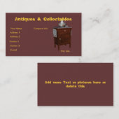 アンティーク及び収集品 名刺 (正面/裏面)