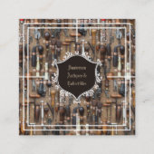 アンティーク収集品ヴィンテージツール スクエア名刺 (正面)