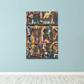 アンティーク収集 キャンバスプリント (インサイチュ (ウッドフロア))