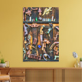 アンティーク収集 キャンバスプリント (インサイチュ (リビング))