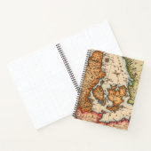 アンティーク古いインスパイア地図(10) ノートブック (内部)