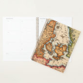 アンティーク古いインスパイア地図(10) プランナー手帳 (ディスプレー)