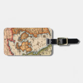 アンティーク古いインスパイア地図(10) ラゲッジタグ (正面横)