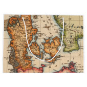 アンティーク古いインスパイア地図(10) ラージペーパーバッグ (裏面)