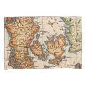 アンティーク古いインスパイア地図(10) 枕カバー (正面右)