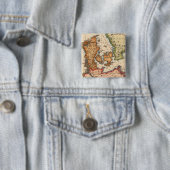 アンティーク古いインスパイア地図(10) 缶バッジ (インサイチュ)