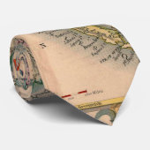 アンティーク古いインスパイア地図(11) ネクタイ (ロール)