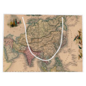 アンティーク古いインスパイア地図(11) ラージペーパーバッグ (裏面)