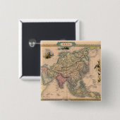 アンティーク古いインスパイア地図(11) 缶バッジ (正面&裏面)